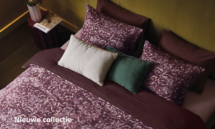 Beddinghouse dekbedovertrek Daya dark red