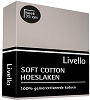 Livello hoeslaken soft cotton stone