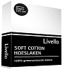 Livello hoeslaken soft cotton wit