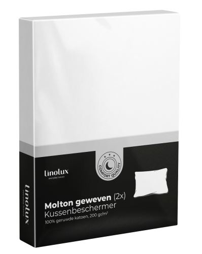 Linolux kusssenbeschermer Molton 2 stuks 