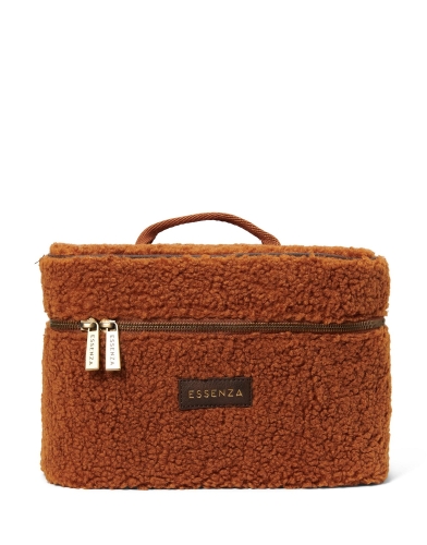 Essenza beautycase Tracy Teddy leather brown 