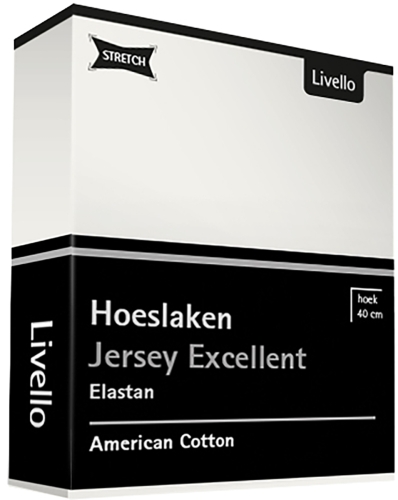 Livello jersey hoeslaken Excellent offwhite