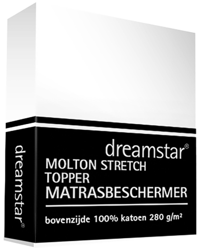 Dreamstar Molton stretch topper matrasbeschermer