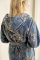 Pip Studio badjas Secret garden blauw achterkant detail sfeer