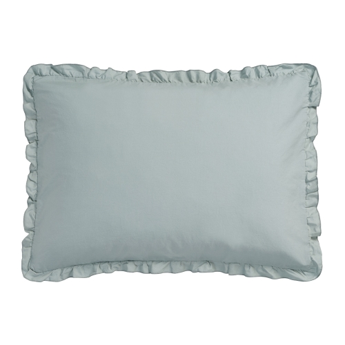 Vandyck kussensloop Pure 83 Ruffle pearl blue 40x55 