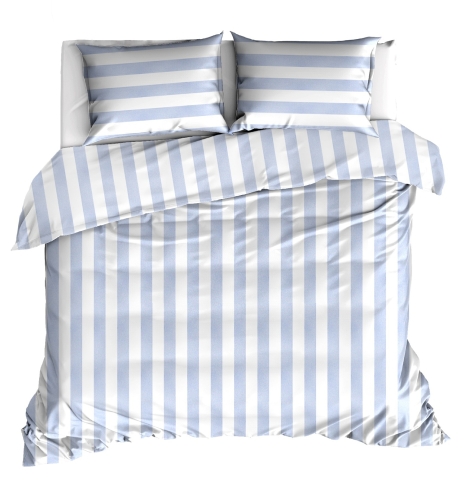 Livello dekbedovertrek Beach Stripe blauw 