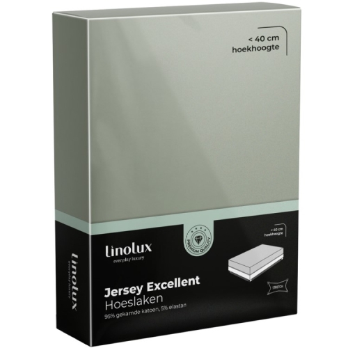 Linolux jersey hoeslaken Excellent lichtgroen 