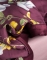 Essenza dekbedovertrek Augustina mauve wine detail 