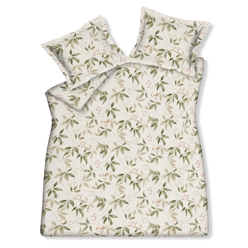 Vandyck dekbedovertrek Mosswood cream tan
