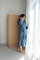 Linolux badjas Lou denim sfeer